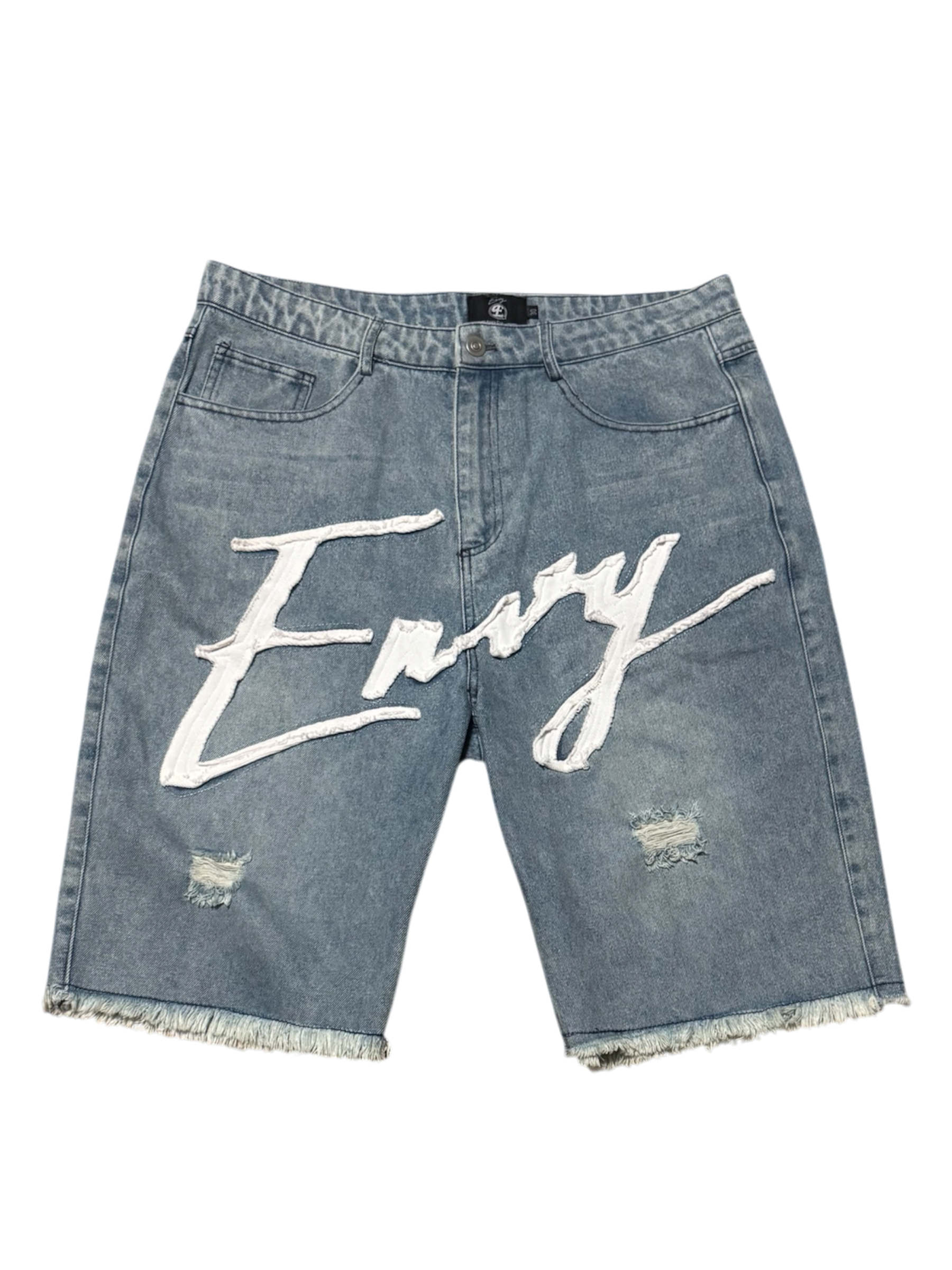 Envy Jorts Blue And White