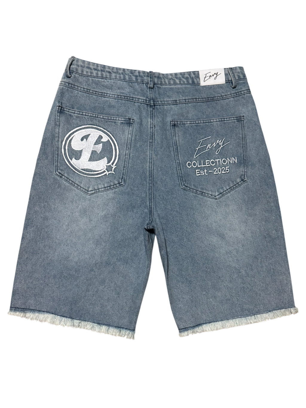 Envy Jorts Blue And White