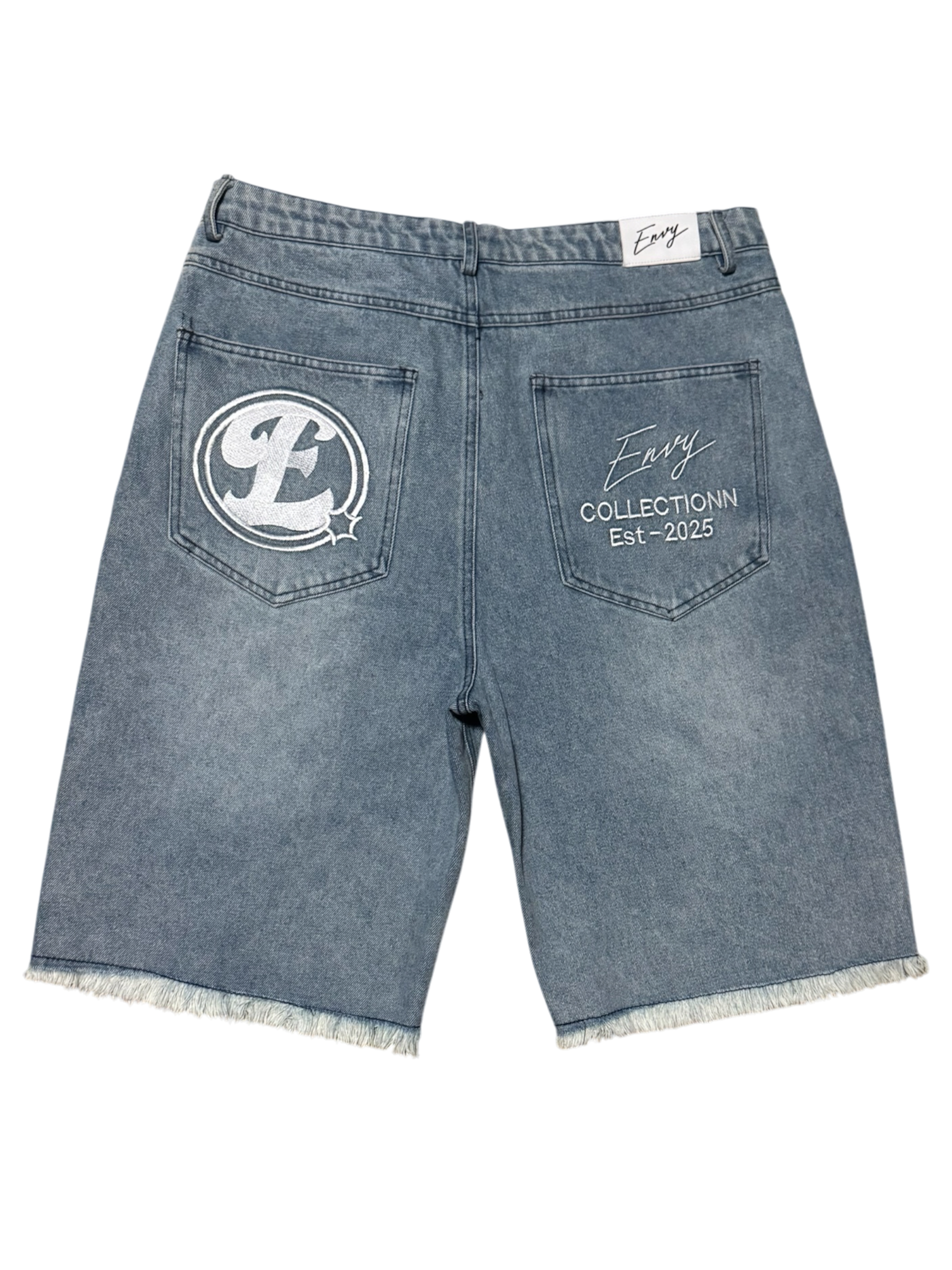 Envy Jorts Blue And White