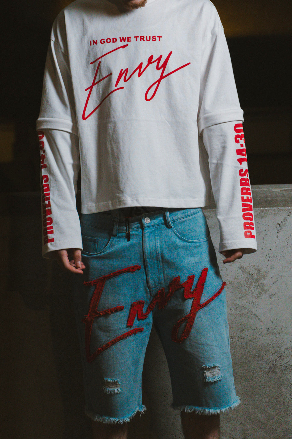 Envy Jorts Blue And Red