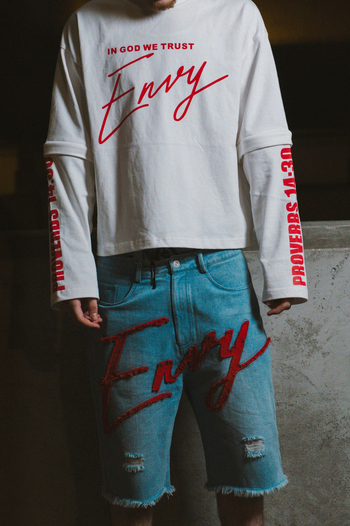 Envy Jorts Blue And Red
