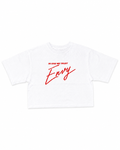 Envy Cropped Tee White & Red